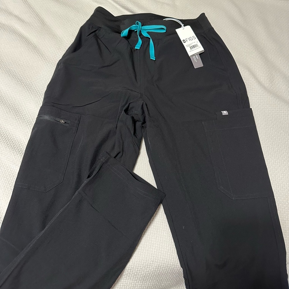 Figs Freex lined yola high waisted—tall skinny scrub pants
